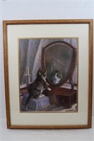 Framed/Matted Signed Print F.P. Aton 1883-25x71