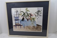 Henderson signed Print-Framed/Matted-29x25
