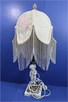 Angel Table Lamp w/Shade