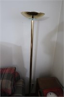 Goldtone Floor Lamp-6'H