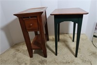 2 Solid Wood End Tables-24"x23"H
