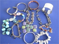 Costume Jewelry-Bracelets(some need restrung)