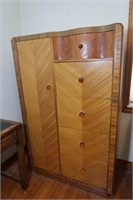 Vintage Oak Wardrobe/Dresser-32x24x61"H