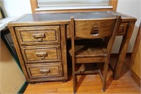 Henry Goodman Solid Wood Desk w/Chair