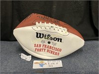 EARLY 1990's SF 49ERS AUTOGRAPHED FOOTBALL