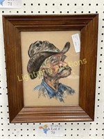 ORIGINAL PASTEL "CRAGGY OLD COWBOY"