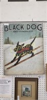 BLACK DOG SKI COMPANY FRAMED POSTER BY RYAN FOWLER