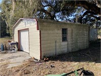 Metal Garage with Rolling Door