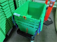 4 Stackable Crates & Trolley