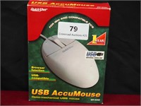 Computer Mouse USB AccuMouse New in Box