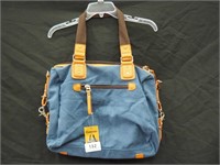 COAVAS Large Durable Duffle Bag Blue Denim 19"X13"