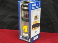 Wolverines Double Wall Glass Travel Thermos