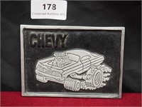 Collectable Metal CHEVY Plaque Décor 7"X5"