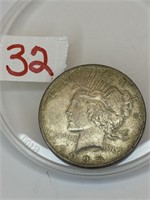1925 U.S. Peace Silver $1 Dollar Coin