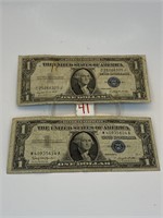 1935 & 1957 Silver Certificate Lot $1 Bills