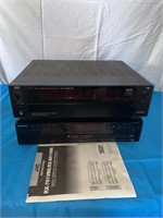 jvc stereo receiver/sony 5 disc cd player