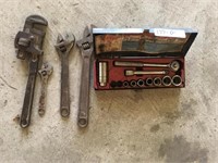 Socke Set ~ Adjustale Wrenches & Pipe Wrench