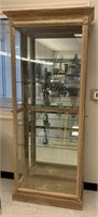 Romweber Lighted Mirrored Back Display Cabinet