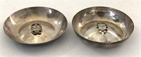 900 Coin Silver Bowls with Scarab Center