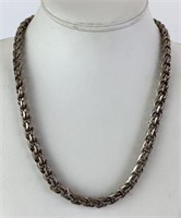 Heavy Mexican Sterling Silver Necklace