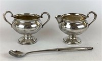 Fisher Weighted Sterling Creamer & Sugar and