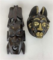 Wooden Mask Wall Décor