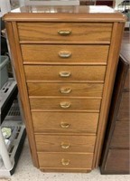 7-Drawer Jewelry Armoire with Lifting Top & Side