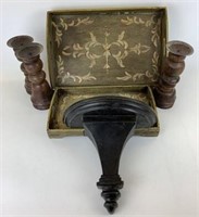 Wooden Trays, Candle Stands & Wall Sconce