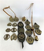 Brass Horse Harness Medallions & Bells