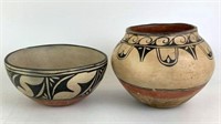 Acoma Hand Painted Pottery Bowls