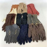 Assortment of Leather Gloves - Aris, Isotoner &