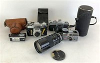 Assortment of Vintage Cameras - Conica, Zeiss &