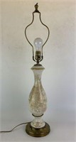 Porcelain Lamp with Metal Base