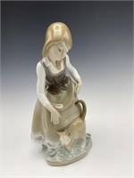 Lladro Little Girl with Cat 1187