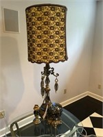 Vintage Retro Lamp, Lighter, and Vase