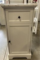 (L) 2 Door Storage Cabinet With Marble Top. 31” x