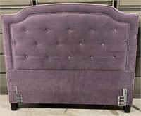 (L) Purple Fabric Headboard. 55” x 60” x 5”