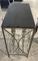(Q) Modern Style Marble Top End Table 24” x