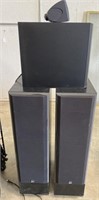 (H) Lot With B&W and Pioneer Speakers