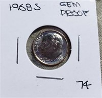 1968S Roosevelt Dime Gem Proof