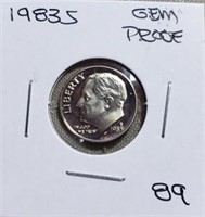 1983S  Roosevelt Dime Gem Proof