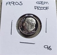 1990S  Roosevelt Dime Gem Proof