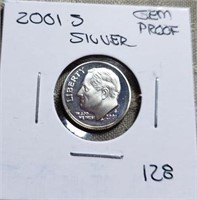 2001S  Roosevelt Silver Dime Gem Proof