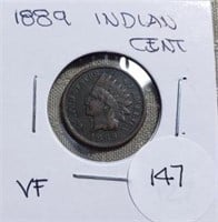 1889  Indian Head Cent VF