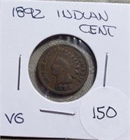 1892  Indian Head Cent VG