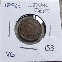 1895  Indian Head Cent VG