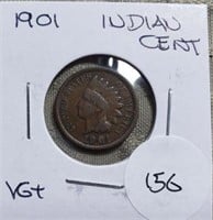 1901  Indian Head Cent VG Plus