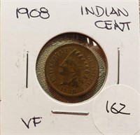 1908  Indian Head Cent VF