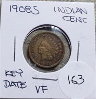 1908S  Indian Head Cent Key date XF