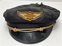 Vintage Harley Davidson Motorcycle Captains Hat